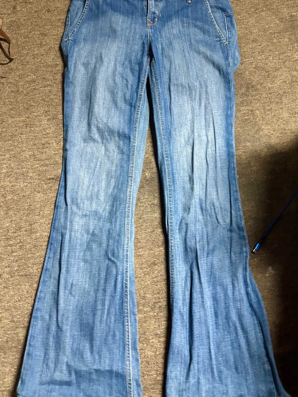 Raven Denim Light Blue Flared Jeans
